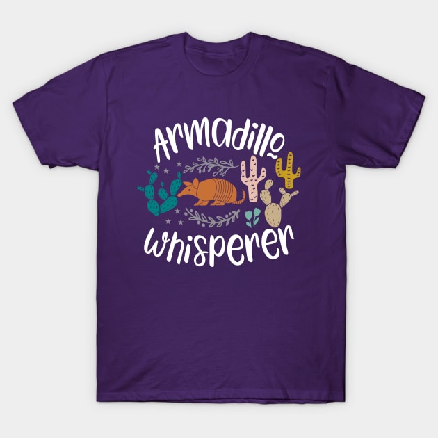 Armadillo Whisperer - Funny Armadillo Gift T-Shirt by kapotka